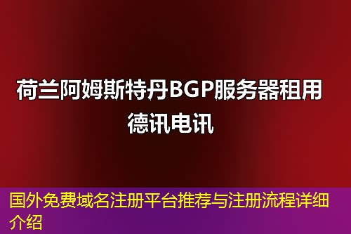 國外免費域名注冊平臺推薦與注冊流程詳細介紹