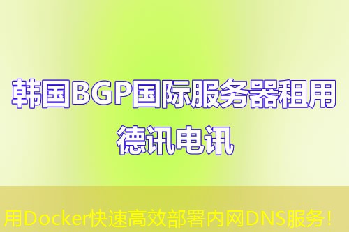 用Docker快速高效部署內(nèi)網(wǎng)DNS服務(wù)！