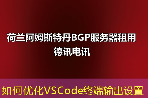 如何優(yōu)化VSCode終端輸出設(shè)置