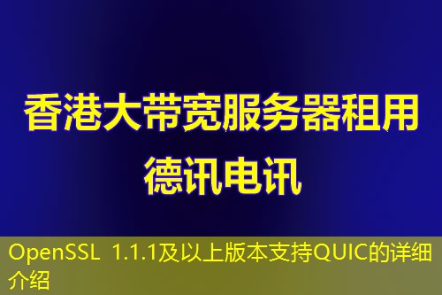 OpenSSL 1.1.1及以上版本支持QUIC的詳細(xì)介紹