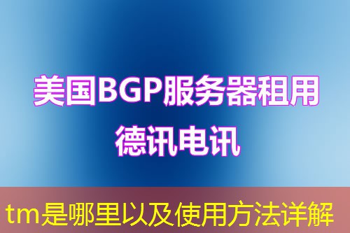 tm是哪里以及使用方法詳解