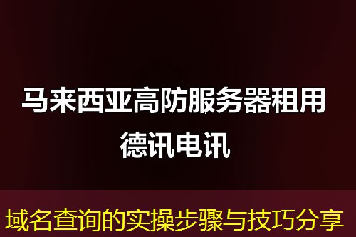 域名查詢的實操步驟與技巧分享