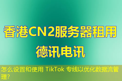 怎么設(shè)置和使用 TikTok 專線以優(yōu)化數(shù)據(jù)流管理？